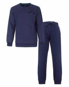 MEPYH26001A MEQ h-pyjama katoen Fleece blauw
