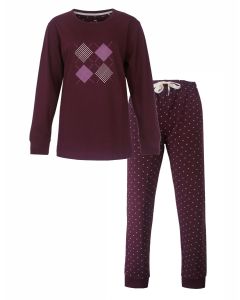 MEPYD26002A Medaillon d-pyjama donkerrood