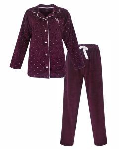 MEPYD26011A Medaillon d-pyjama doorknoop velours