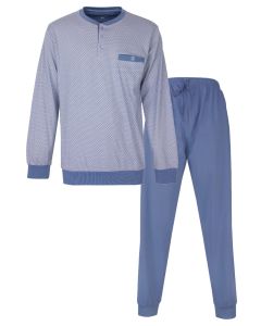 PHPYH16003A Paul Hopkins h-pyjama polo sluiting Blue