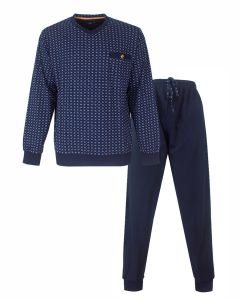 PHPYH26013A Paul Hopkins h-pyjama v-hals donkerblauw