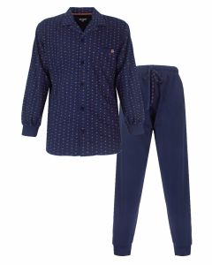 PHPYH26021A Paul Hopkins h-pyjama doorknoop donkerblauw