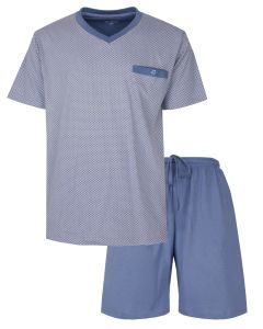 PHSAH16003A Paul Hopkins h-shortama V-hals Blue