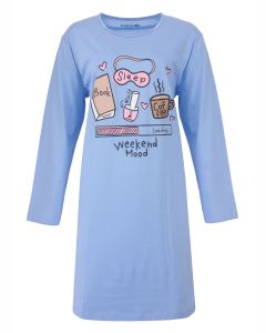 TPNGD26009A Temptation d-big shirt lichtblauw