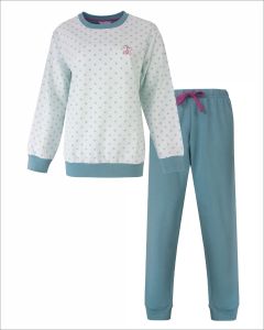 TEPYD26012A Tenderness d-pyjama katoen Fleece Petrol