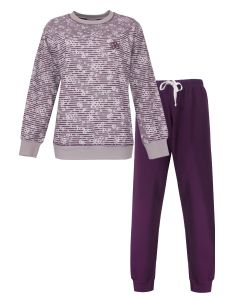 TEPYD26015A Tenderness d-pyjama katoen Fleece paars