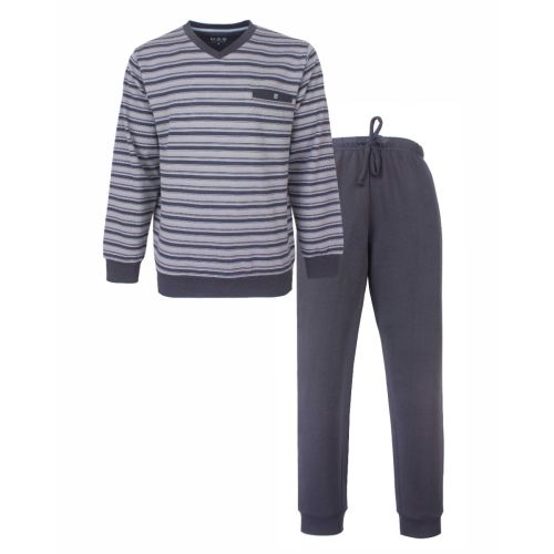 MEPYH26002A MEQ h-pyjama katoen Fleece grijs