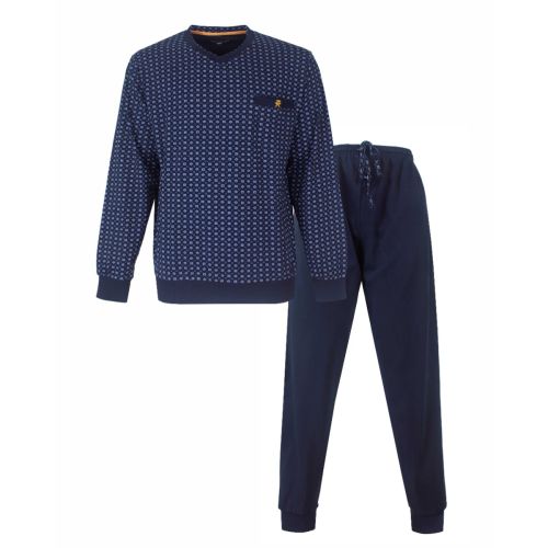 PHPYH26013A Paul Hopkins h-pyjama v-hals donkerblauw