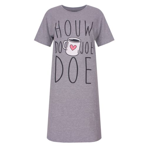 TPNGD16007A Temptation big-shirt Grey Melange  