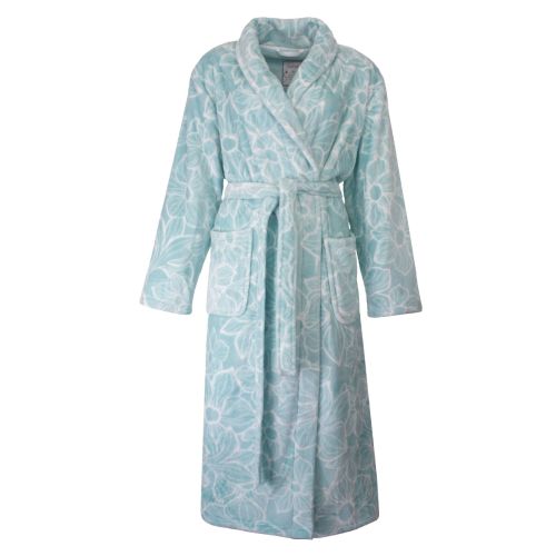TEBRD25001A Tenderness fleece d-badjas Aqua Green