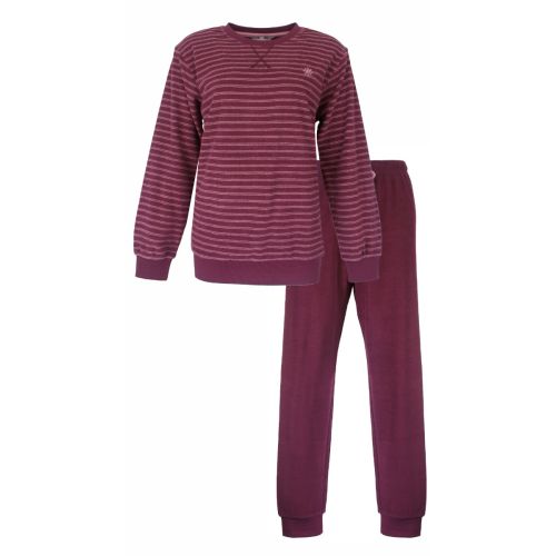 TEPYD 25002A Tenderness badstof d-pyjama Bordeaux
