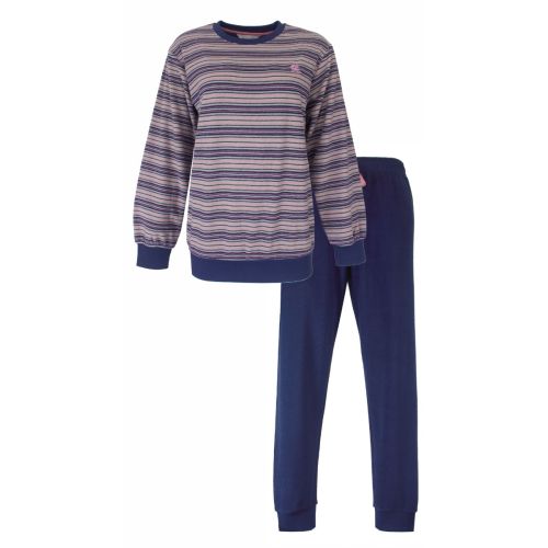 TEPYD 25003A Tenderness badstof d-pyjama Cobalt