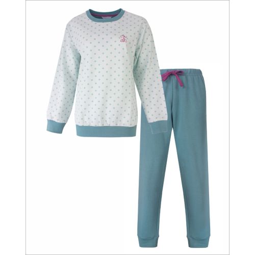 TEPYD26012A Tenderness d-pyjama katoen Fleece Petrol