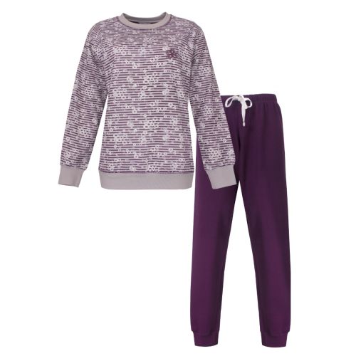 TEPYD26015A Tenderness d-pyjama katoen Fleece paars